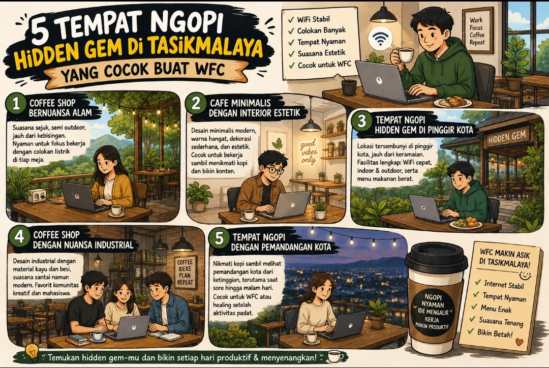 Tempat Ngopi Hidden Gem di Tasikmalaya yang Cocok Buat WFC