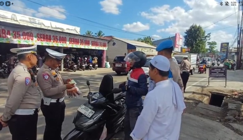 Razia Humanis di Singaparna, Pelanggar Lalu Lintas Diberi Tausiah