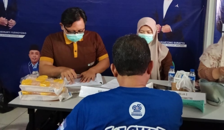 Demokrat Kota Tasikmalaya Gelar Donor Darah dan Cek Kesehatan Gratis Sambut HUT ke-25 Partai