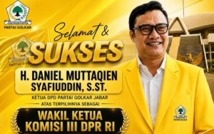 Daniel Muttaqien Duduki Kursi Pimpinan Komisi III DPR RI, Erry Purwanto : Kebanggaan Kader Jabar