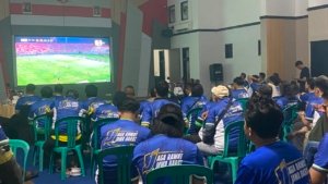 Polres Tasikmalaya Gelar Nobar Final Piala Presiden, Perkuat Kebersamaan dengan Masyarakat