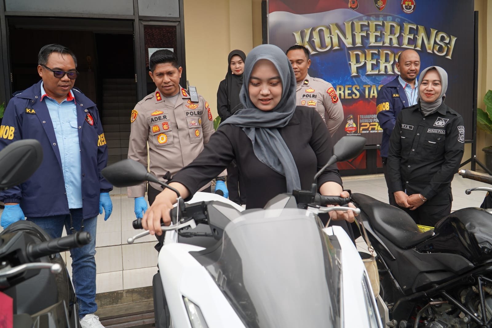 Polres Tasikmalaya Tangkap 3 Pelaku Curanmor, Motor Honda PCX Kembali ke Pemilik