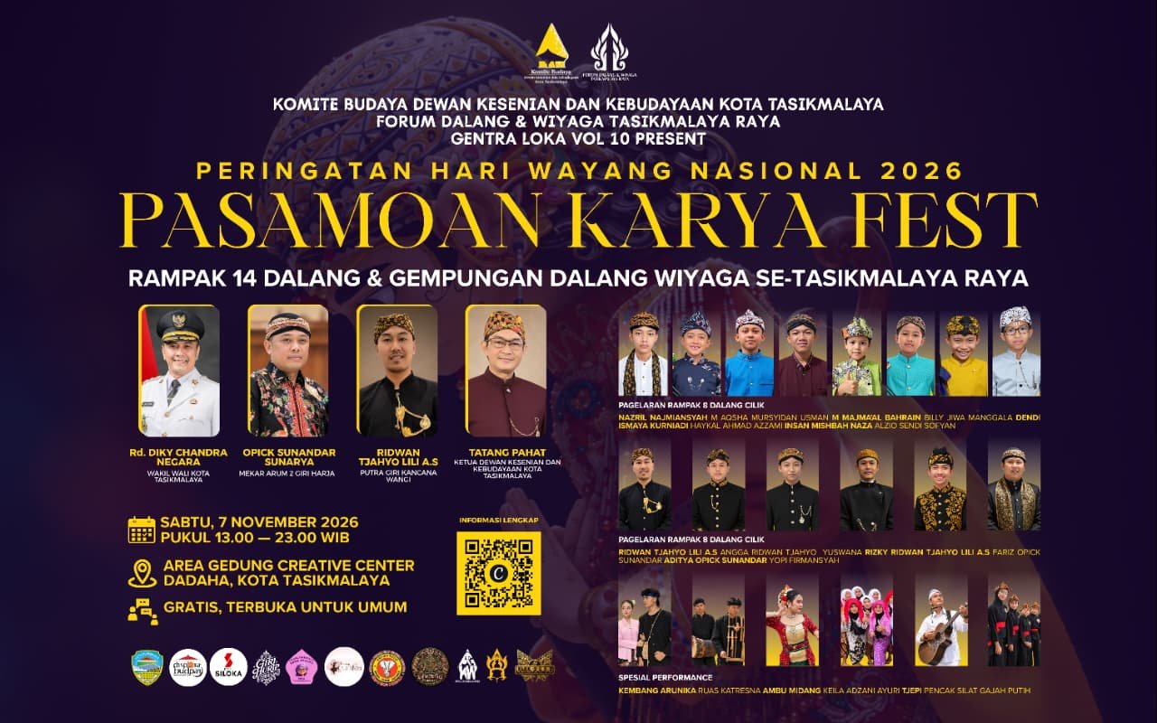 14 Dalang Siap Tampil di Pasamoan Karya Fest, Peringati Hari Wayang Nasional di Tasikmalaya