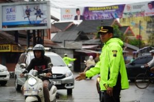 Simpang 4 Muhtamar Jadi Fokus Pengaturan Lalu Lintas Polres Tasikmalaya